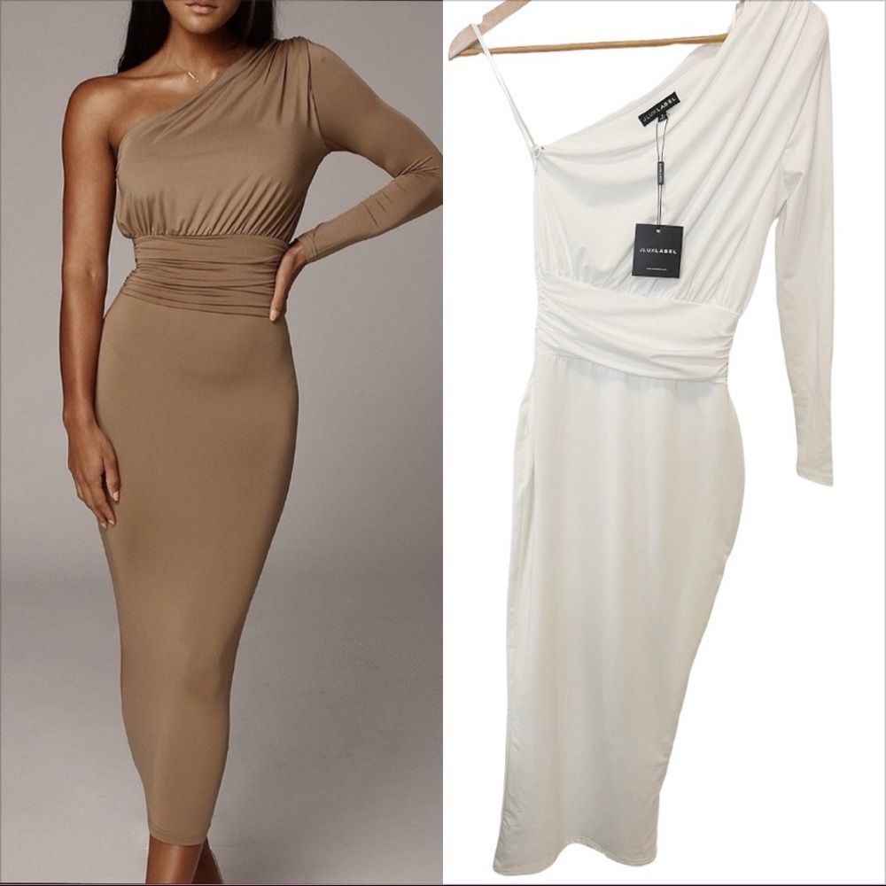 NWT JLUXLABEL body icon white dress